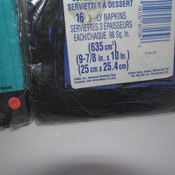 Pokemon Nintendo Halloween Napkins Pikachu Meganium Vintage Y2K 2000's Game Boy - Picture 4 of 4